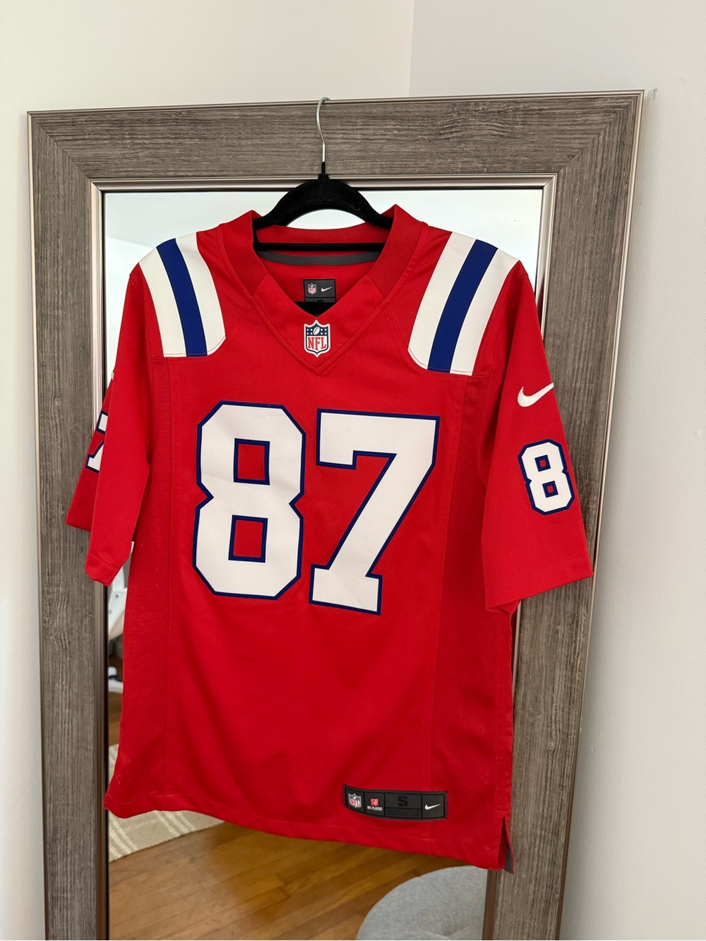 Nike Red Men's Football Jersey Gronkowski New England Patriots